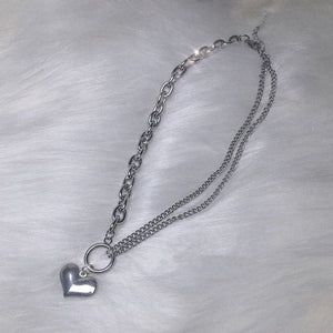 Asymmetric Heart Necklace
