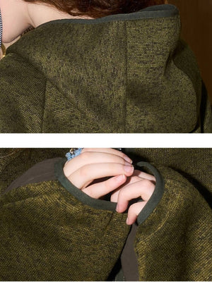 Oversized Fleece Zip-Up Jacket