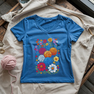 Yarn Bloom Lady V-neck