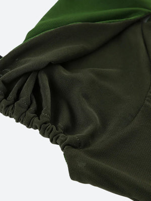 Twisted Bust Mesh Top