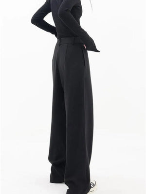 Wrap Front Wide Leg Pants