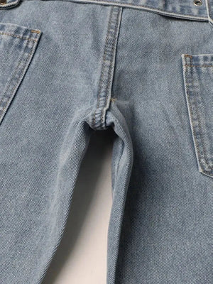 Y2K Belted Cut Out Jeans