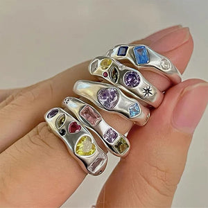 Y2K Rhinestone Ring