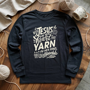 Jesus And Yarn Long Sleeve T-shirt