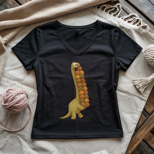 Yarnosaurus Rex Lady V-neck