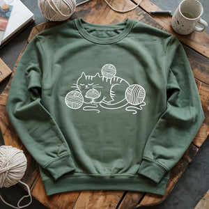 Cat And Yarn Sweatshirt