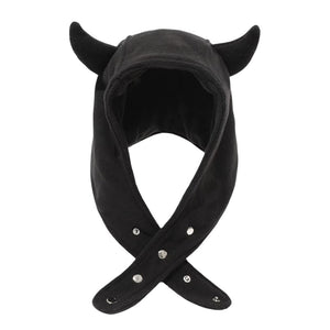 Devil Horns Hood Hat