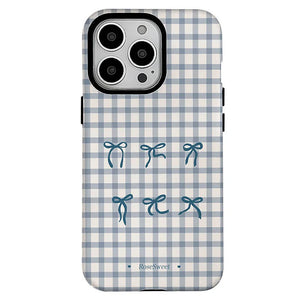 Gingham Bows iPhone Case