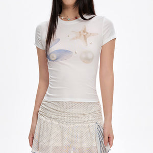 Mermaidcore Aesthetic Graphic Tee