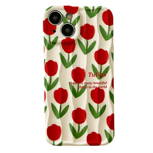 Red Tulips iPhone Case