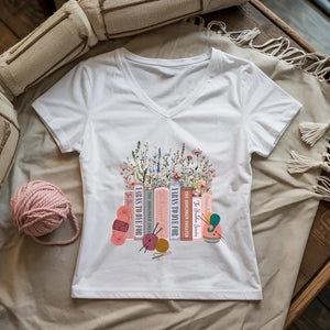 The Yarn Library Lady V-neck