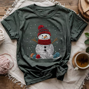 Yarn Snowman T-shirt