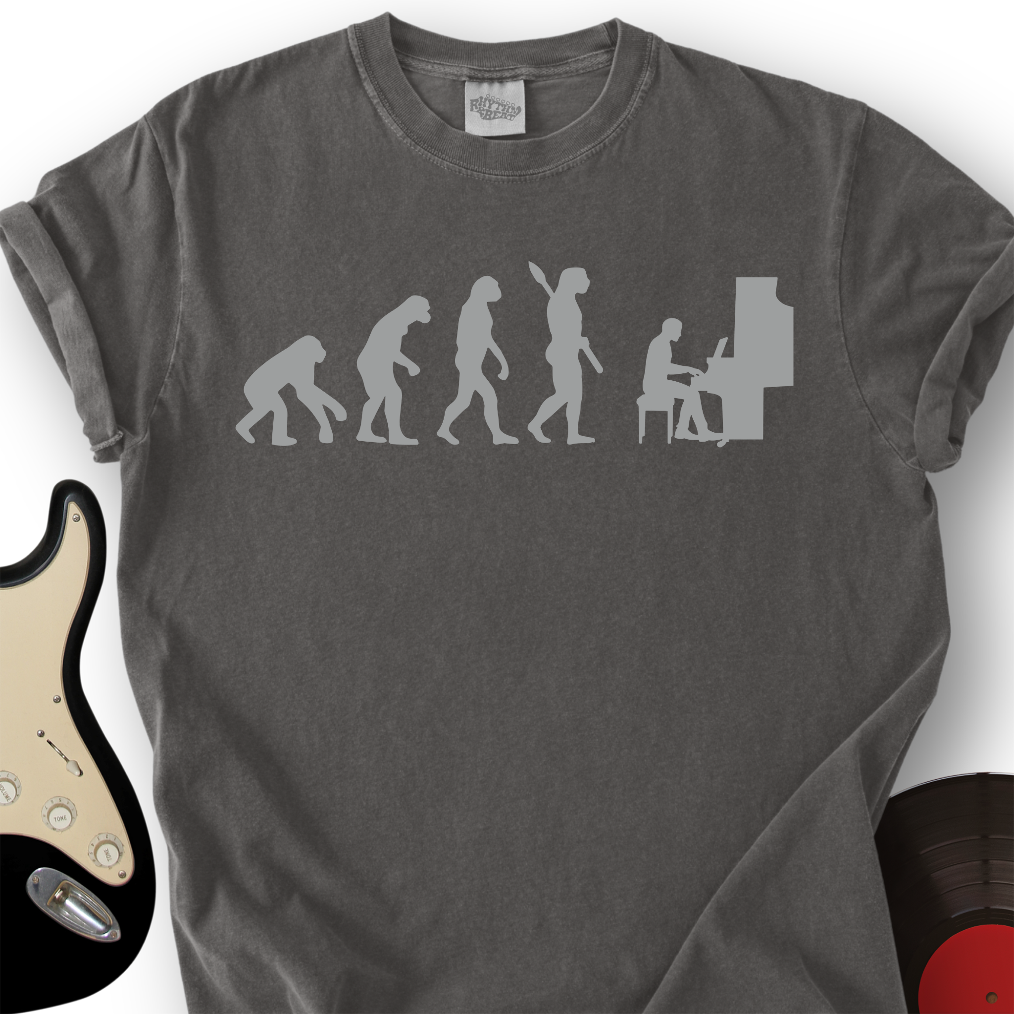 Evolution with Piano T-Shirt