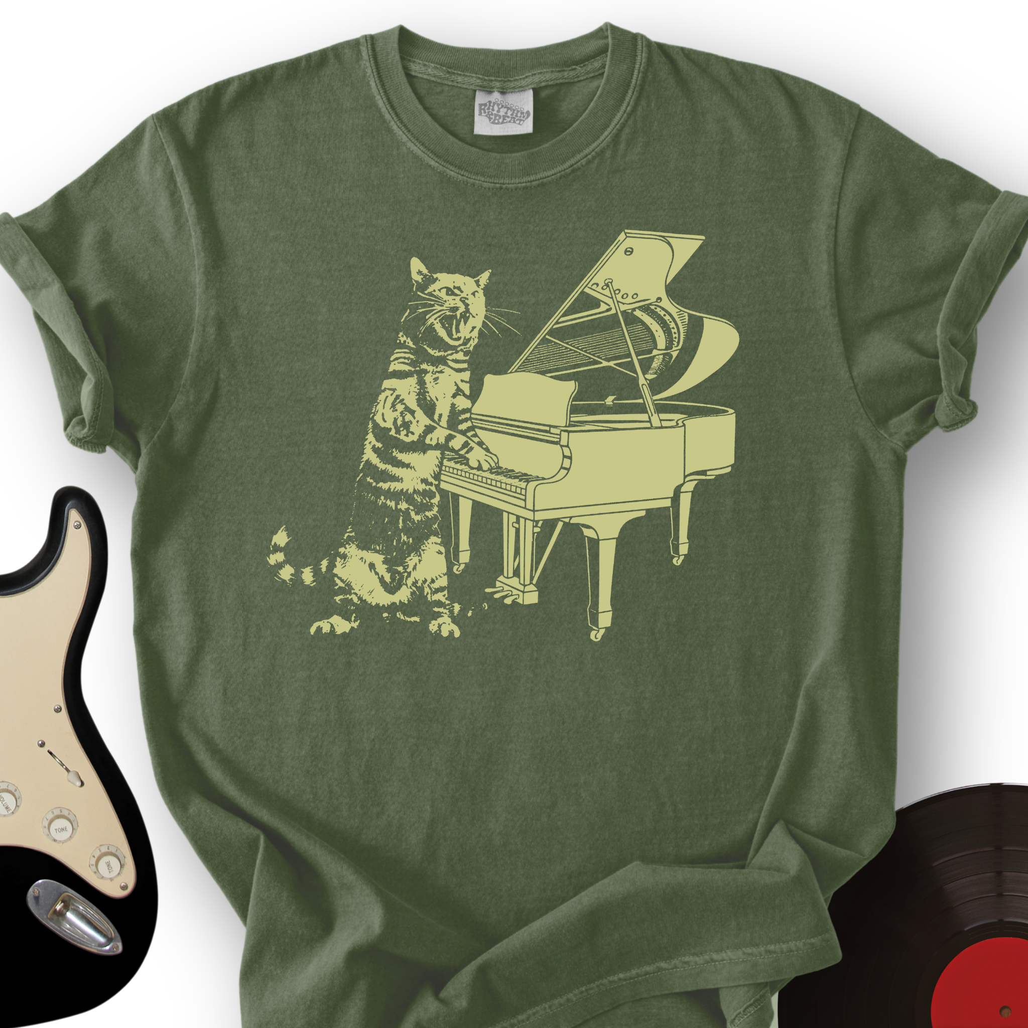 Cat Piano T-Shirt