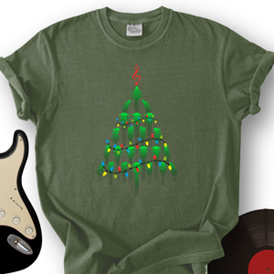 Guitar Christmas Tree T-Shirt