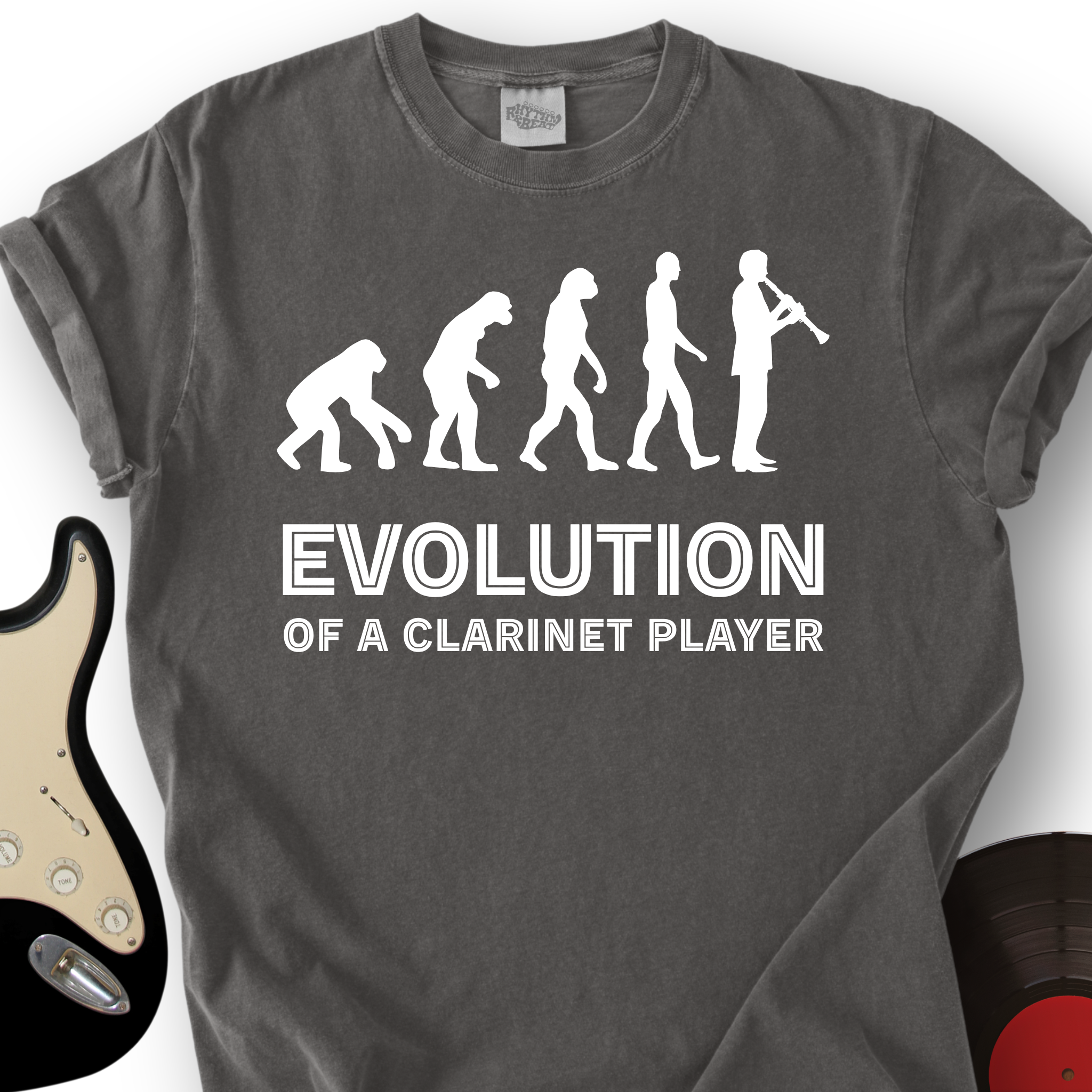 Evolution Of A Clarinet Player T-Shirt
