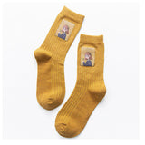 Artsy Aesthetic Girl Socks