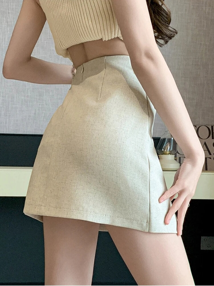 Asymmetrical Mini Skirt
