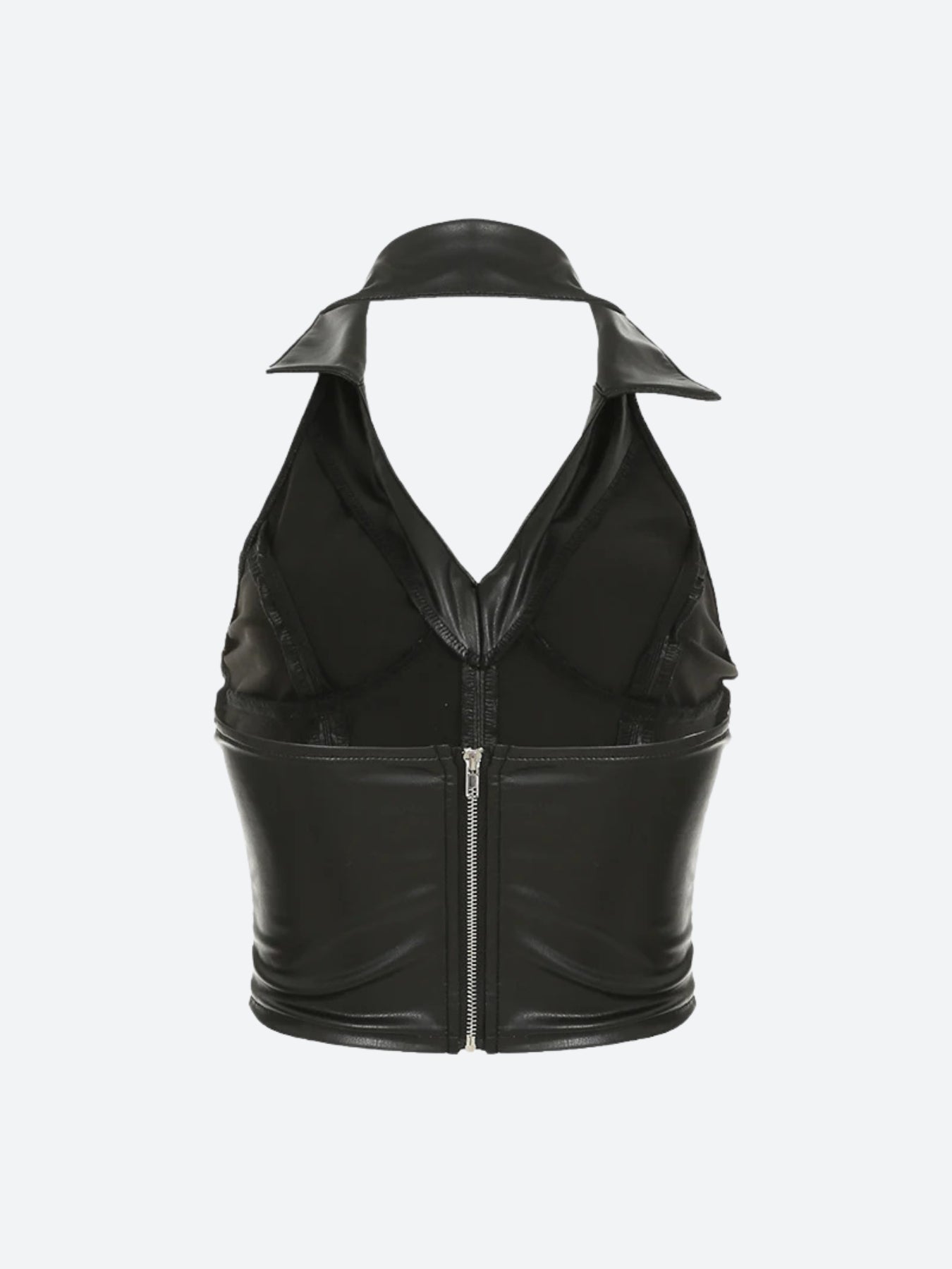 Baddie Faux Leather Crop Top