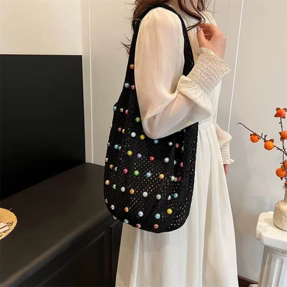 Beaded Crochet Bag