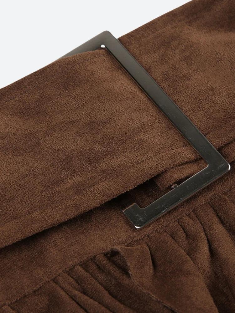 Fairycore Suede Mini Skirt