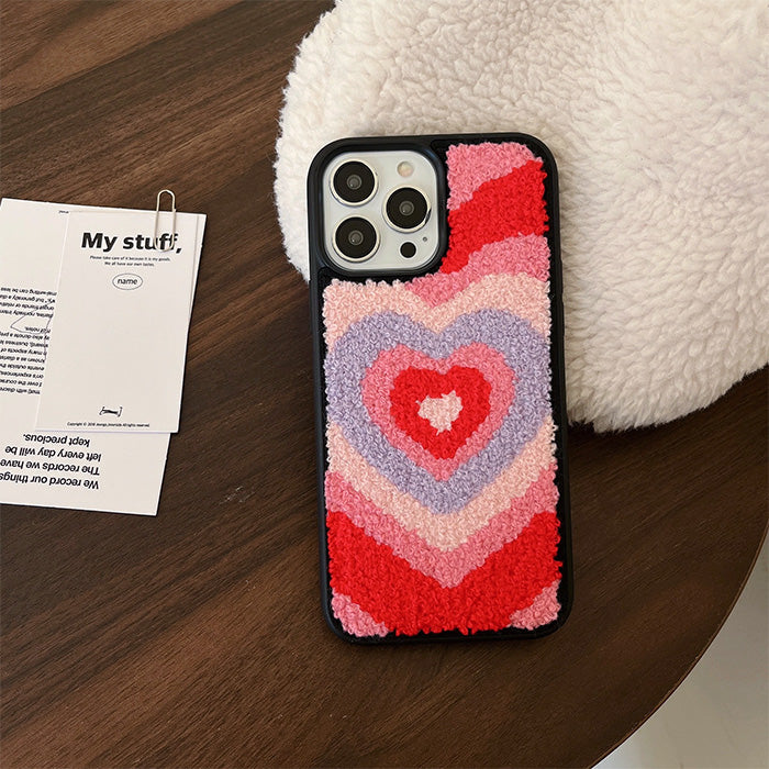 Heart Embroidered iPhone Case