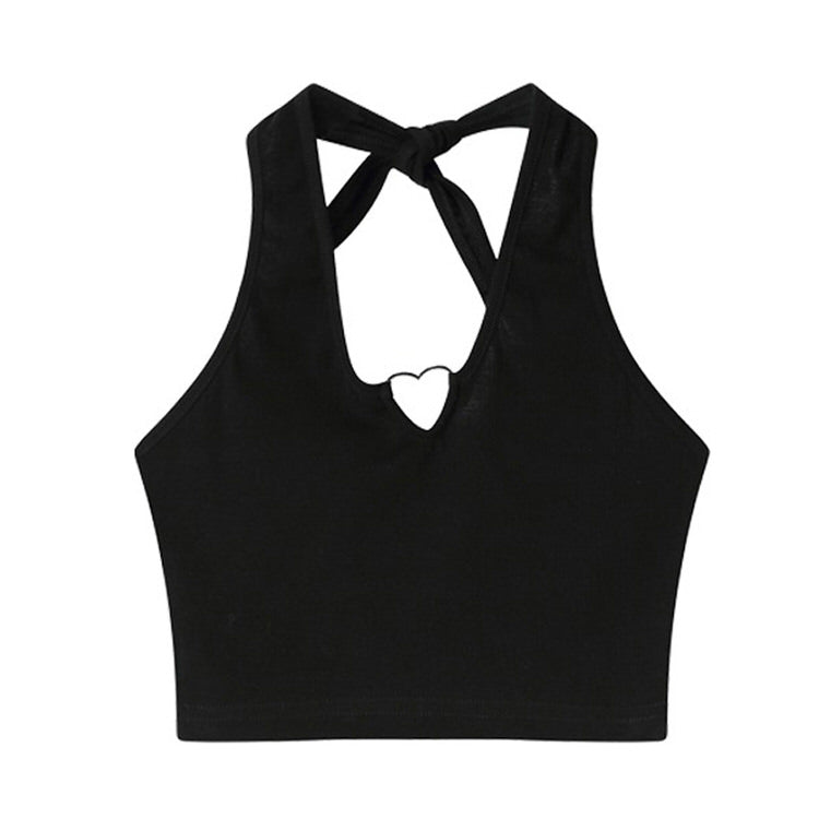 Heart Hollow Out Halter Top