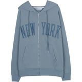 New York Embroidery Hoodie