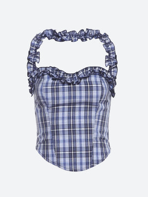 Plaid Corset Top
