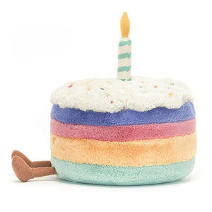 Rainbow Birthday Cake Plush Toy