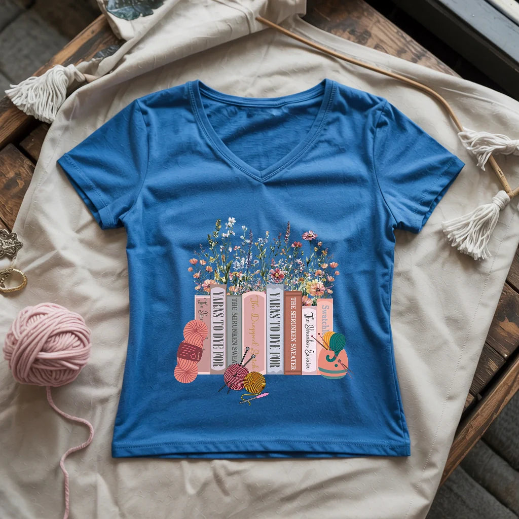 The Yarn Library Lady V-neck