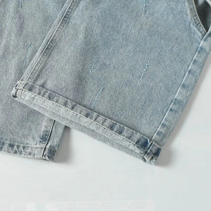 Snap Button Cut Out Jeans