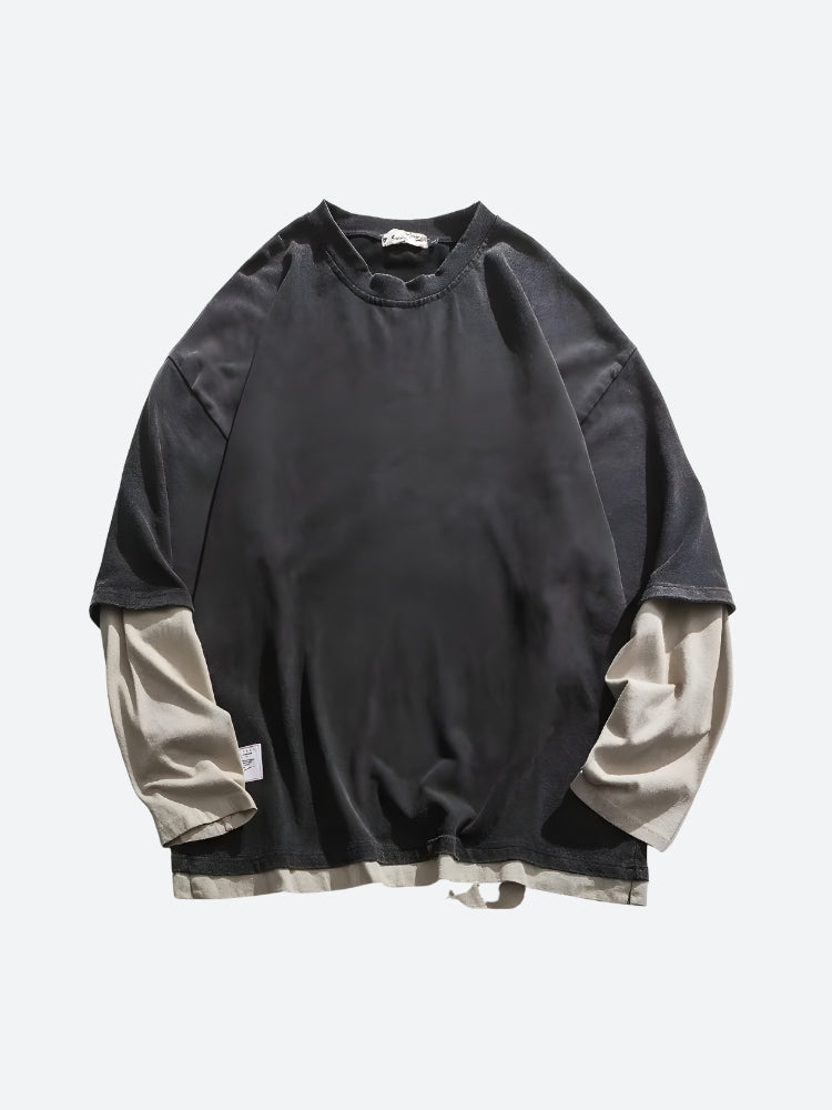 Soft Boy Layered Sleeve Sweatshirt