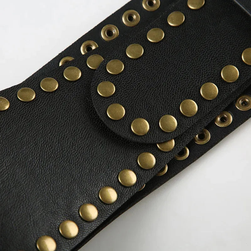 Studded Buckle Belt