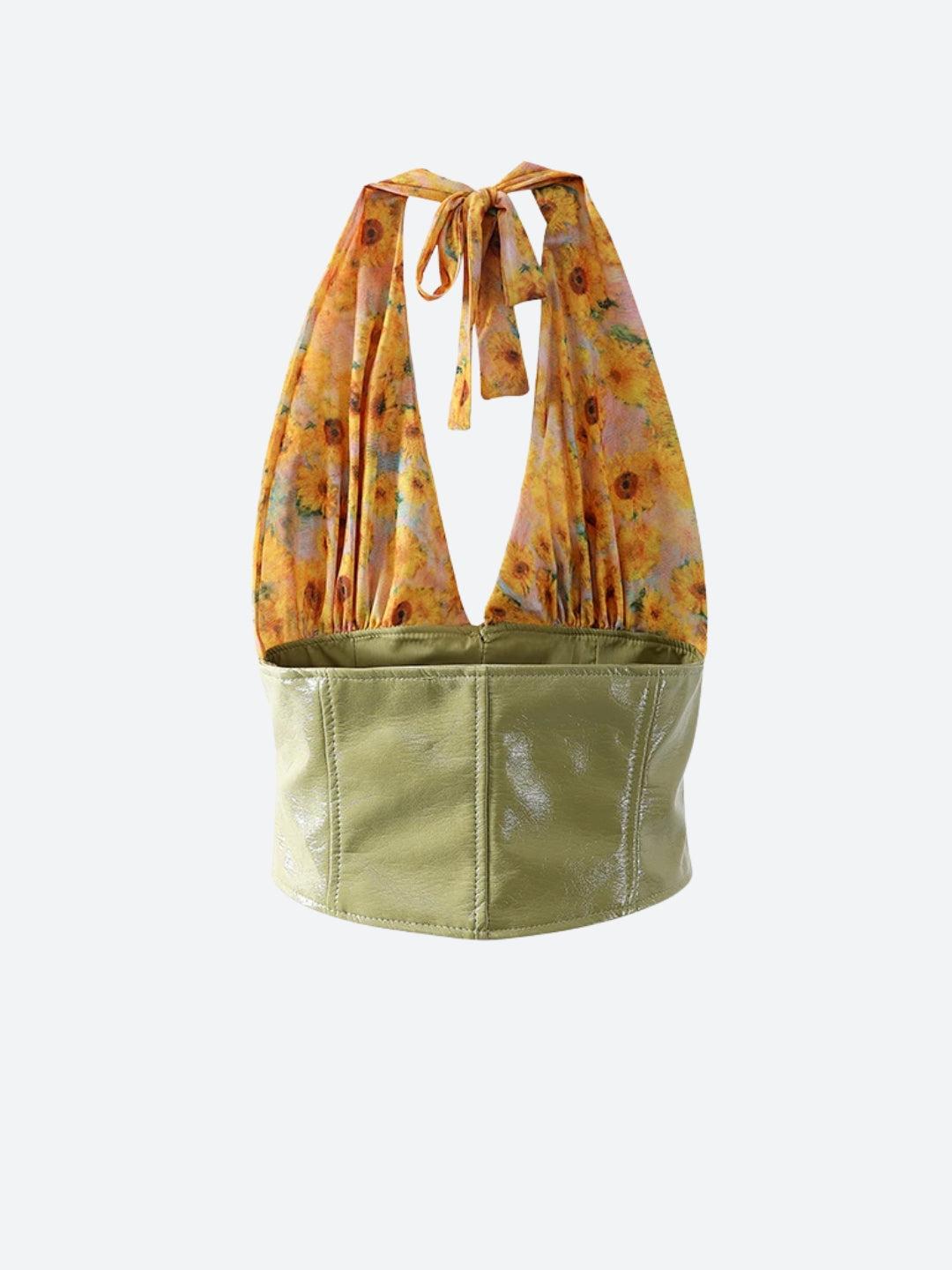 Sunflower Halter Top