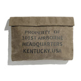 Waxed Canvas Clutch Bag