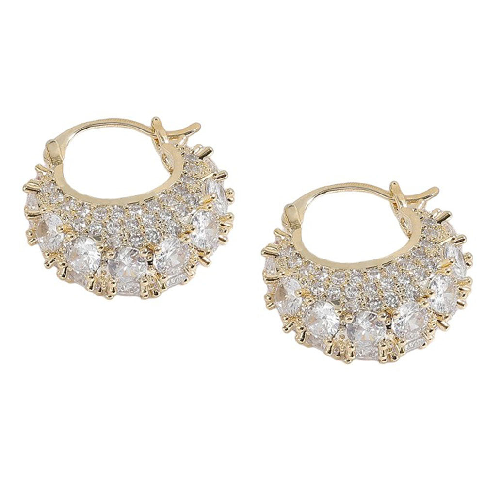 Young & Single Rhinestone Hoops