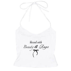 Beauty & Rage Y2K Halter Top