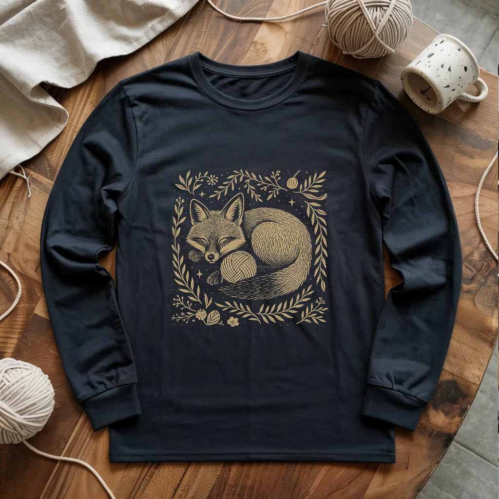 Fox & Yarn Long Sleeve T-shirt