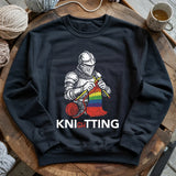 Knight Knitting Sweatshirt