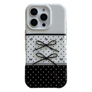 Black & White Coquette iPhone Case