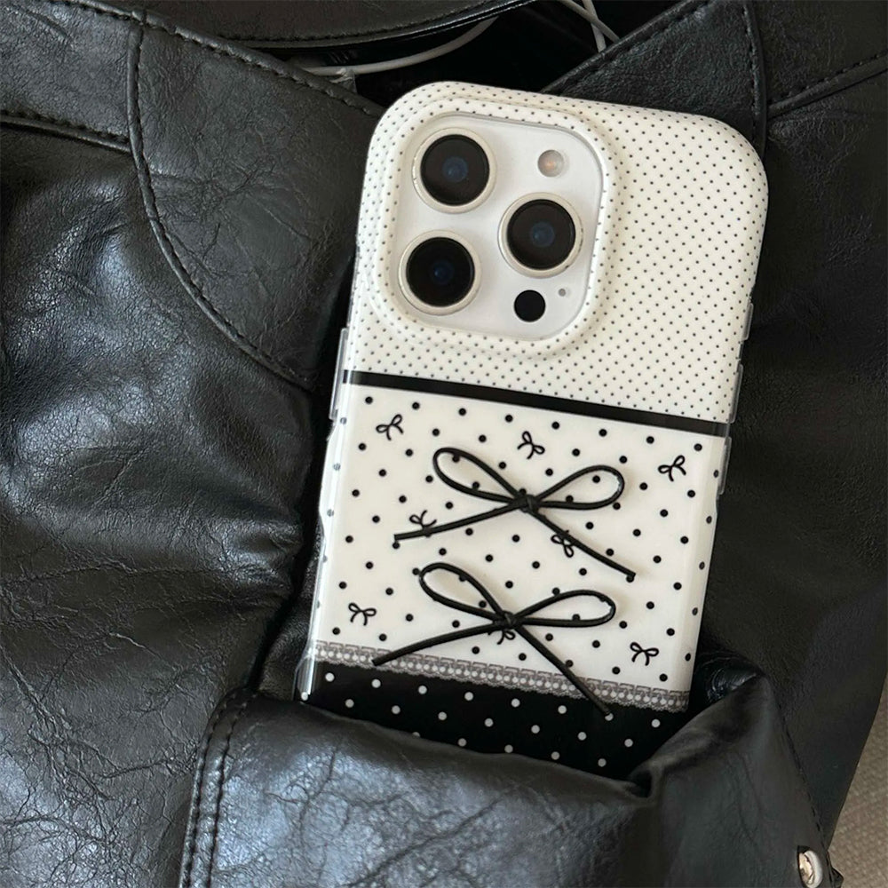 Black & White Coquette iPhone Case