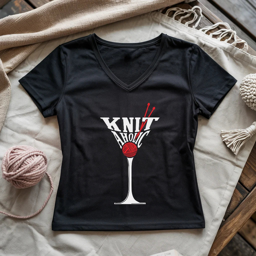 Knit Aholic Lady V-neck