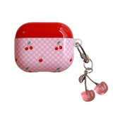 Cherry Checkered AirPods Case