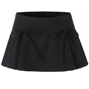 Coquette Bows Pleated Mini Skirt