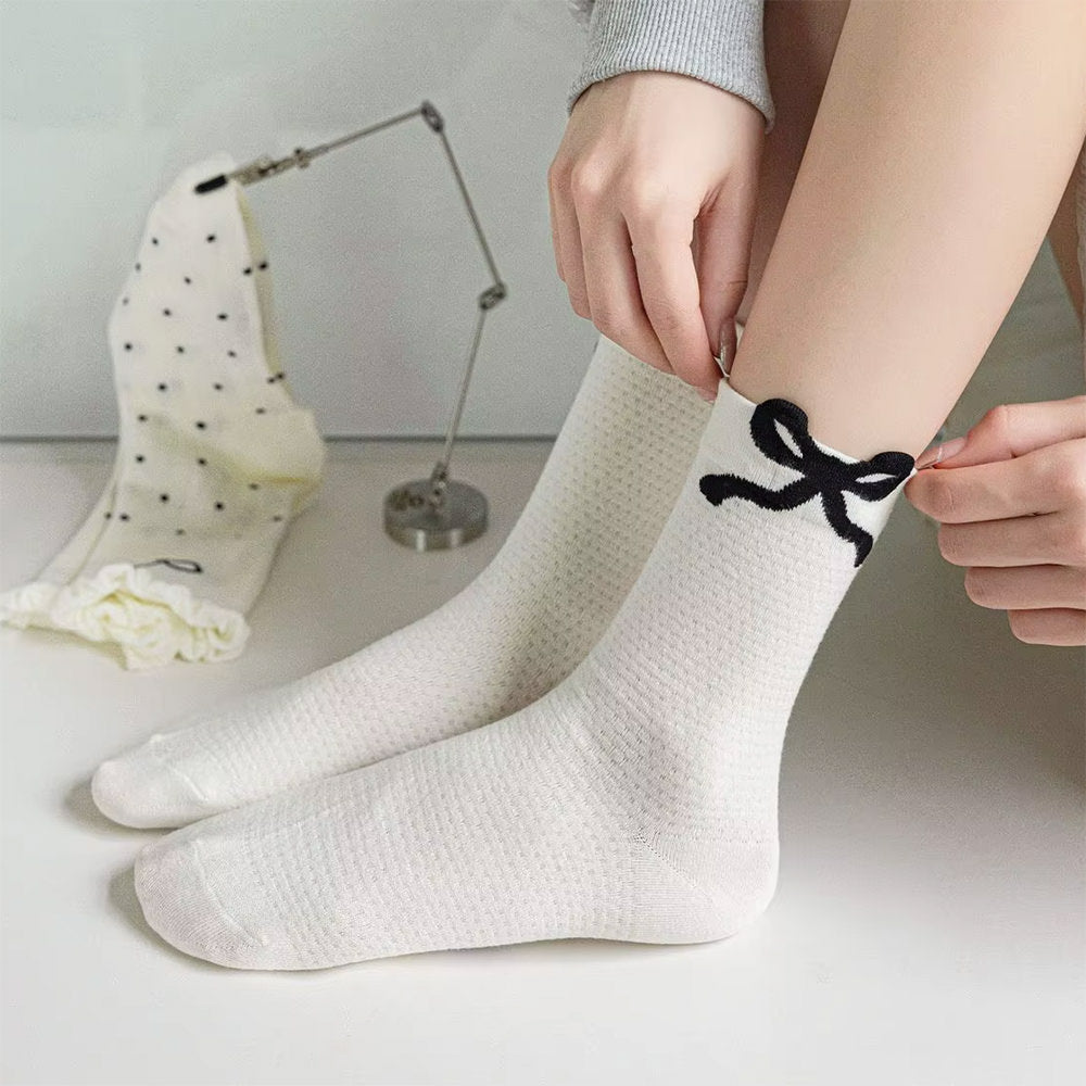 Coquette Style Bow Socks