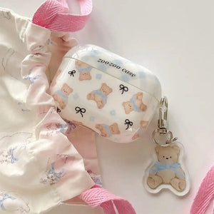 Cute Bear & Bows Airpods Case