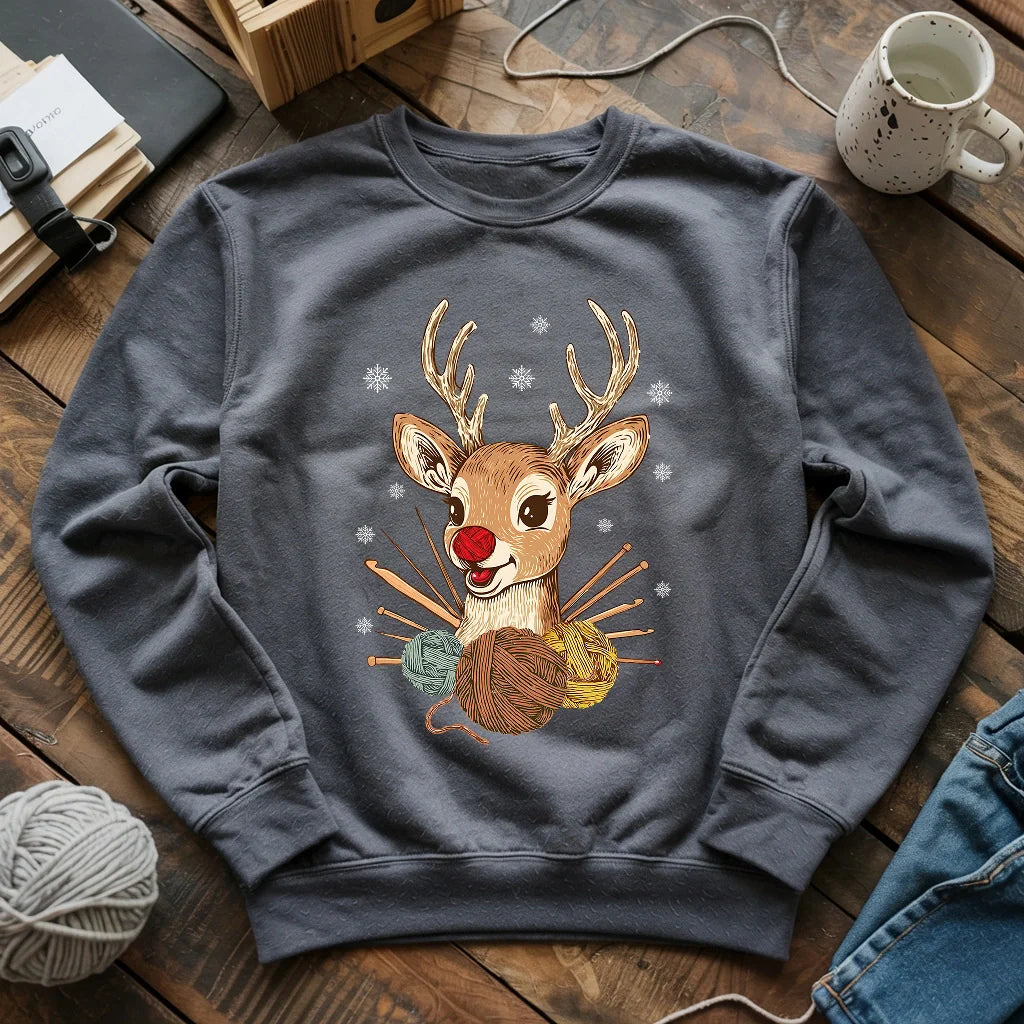 Red Nose Yarndeer Sweatshirt