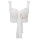Fairycore Aesthetic Lace Crop Top