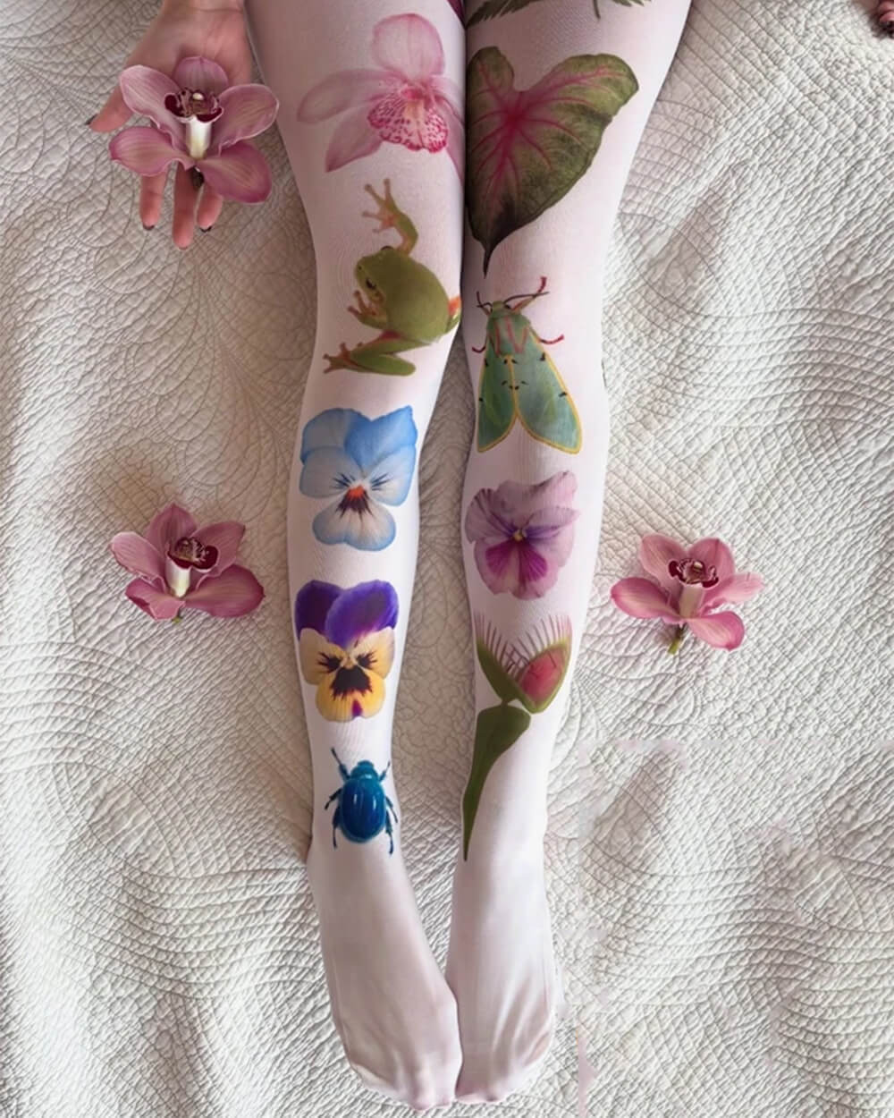 Fairycore Aesthetic Patterned Tights